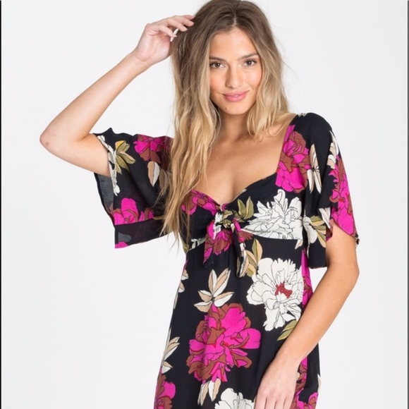 Billabong Tropical Delicious Day Mini Dress - M - Picture 1 of 3